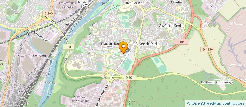 localisation de l'entreprise SYND COPROPRIETAIRES RESID LA ROSERAIE  CREIL