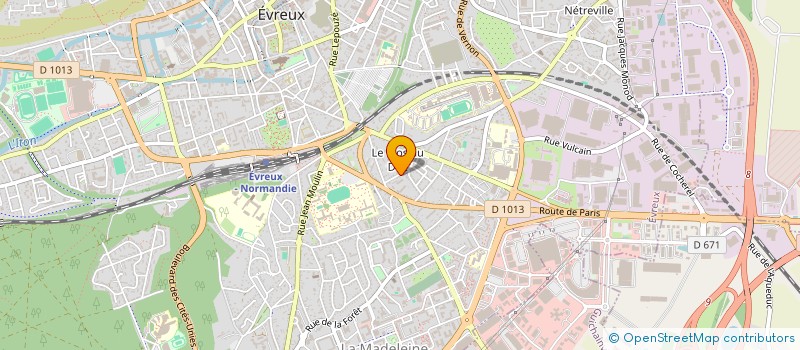 localisation de l'entreprise SYND COPROPRIETAIRES RESIDENCE BELLEVUE  EVREUX