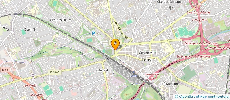 localisation de l'entreprise SYND COPROPRIETAIRES  RESIDENCE BOLLAERT  LENS