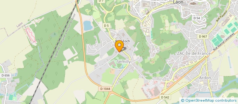localisation de l'entreprise SYND COPROPRIETAIRES RESIDENCE CALUZEAU à LAON