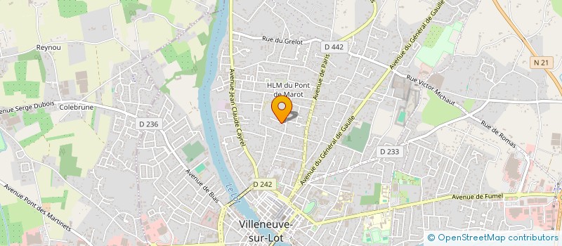 localisation de l'entreprise SYND COPROPRIETAIRES RESIDENCE CONTIEGES  VILLENEUVE-SUR-LOT