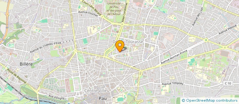 localisation de l'entreprise SYND COPROPRIETAIRES RESIDENCE COUDERES à PAU