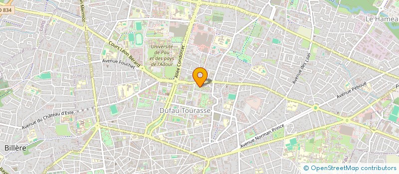 localisation de l'entreprise SYND COPROPRIETAIRES RESIDENCE CYBELLE B à PAU