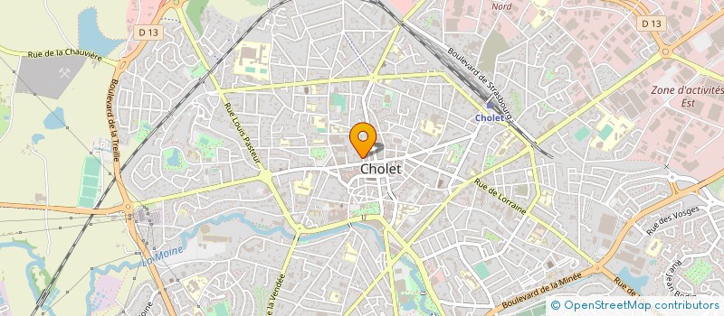 localisation de l'entreprise SYND COPROPRIETAIRES RESIDENCE DU DEVAU à CHOLET