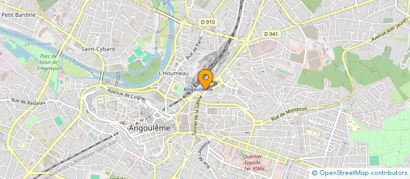 localisation de l'entreprise SYND COPROPRIETAIRES RESIDENCE GARE à ANGOULEME