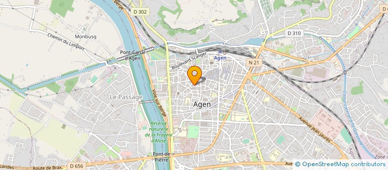 localisation de l'entreprise SYND COPROPRIETAIRES RESIDENCE GARONNE  AGEN