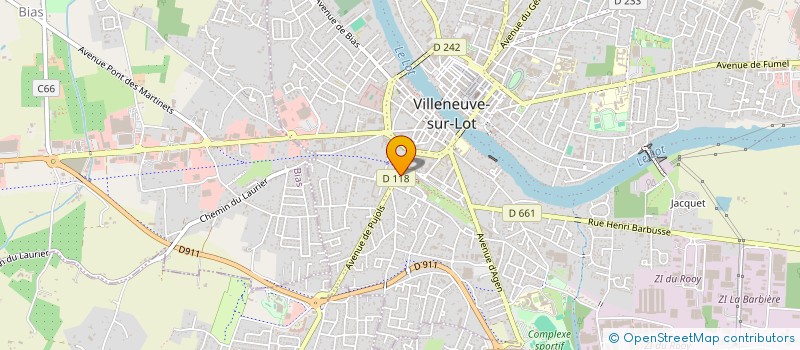 localisation de l'entreprise SYND COPROPRIETAIRES RESIDENCE LAFONT  VILLENEUVE-SUR-LOT