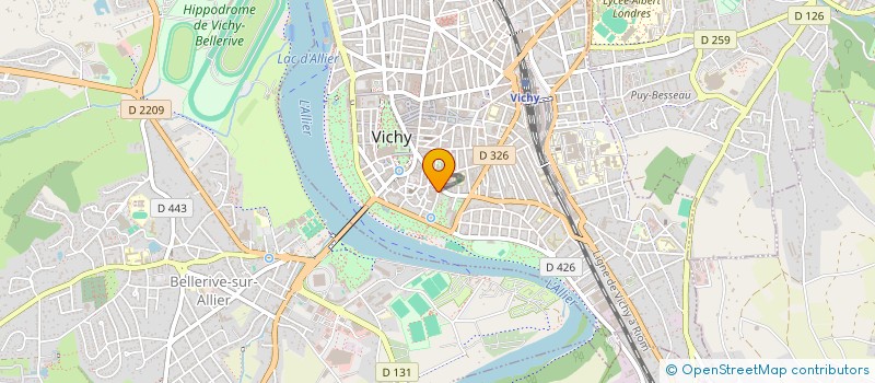 localisation de l'entreprise SYND COPROPRIETAIRES RESIDENCE LE MENTON  VICHY