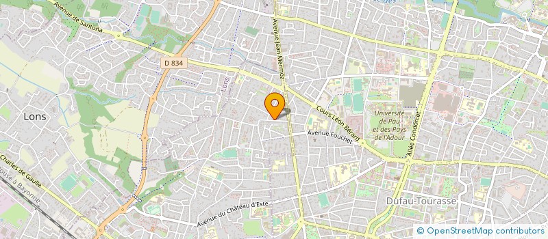 localisation de l'entreprise SYND COPROPRIETAIRES RESIDENCE LE PILAR à BILLERE