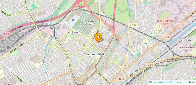 localisation de l'entreprise SYND COPROPRIETAIRES RESIDENCE LEFEBVRE  MULHOUSE