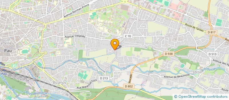localisation de l'entreprise SYND COPROPRIETAIRES RESIDENCE  MERILLON à PAU
