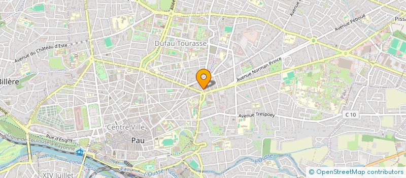 localisation de l'entreprise SYND COPROPRIETAIRES RESIDENCE SEVIGNE à PAU