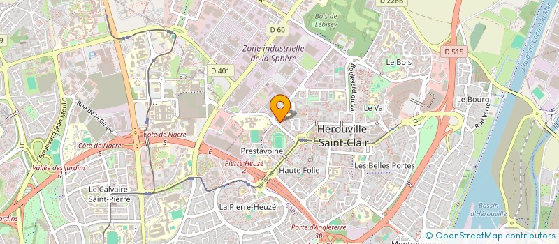 localisation de l'entreprise SYND COPROPRIETAIRES RESIDENCE ST ANDRE  HEROUVILLE-SAINT-CLAIR