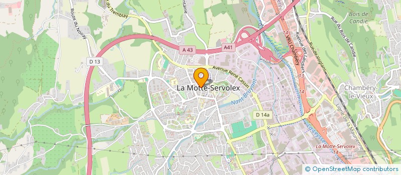 localisation de l'entreprise SYND COPROPRIETAIRES RESIDENCE STE ANNE à LA MOTTE-SERVOLEX