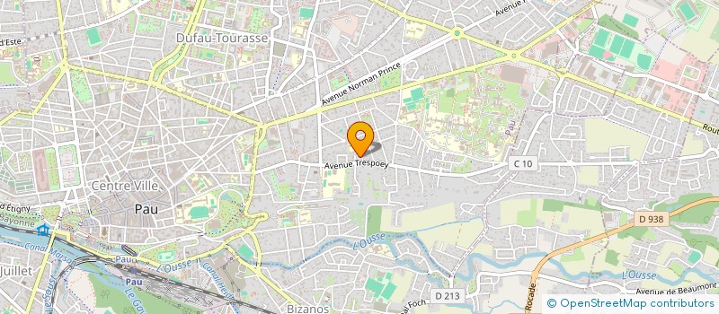 localisation de l'entreprise SYND COPROPRIETAIRES RRES PLEIN SUD à PAU