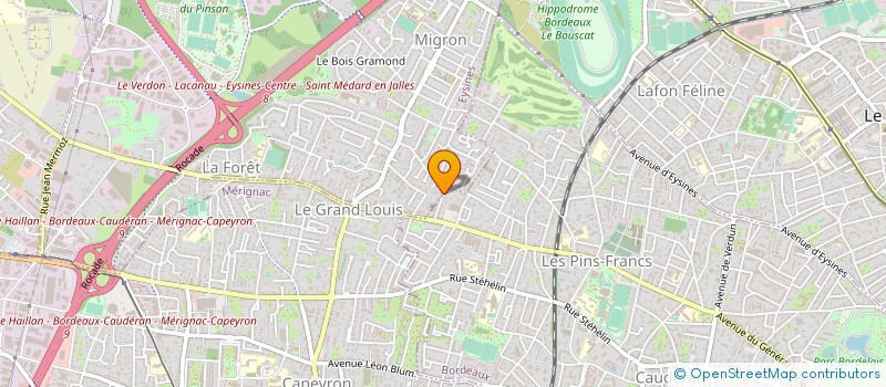 localisation de l'entreprise SYND COPROPRIETARES RES LES VERGERS  EYSINES