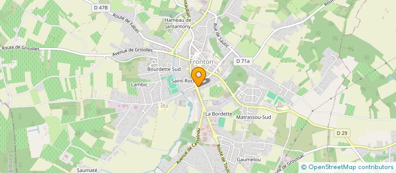 localisation de l'entreprise SYND COPROPRIETE 1 AV DE TOULOUSE  FRONTON