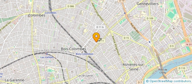 localisation de l'entreprise SYND COPROPRIETE 1 RUE CHARPENTIER à BOIS-COLOMBES
