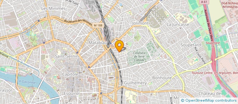localisation de l'entreprise SYND COPROPRIETE 1 RUE DALMATIE à TOULOUSE