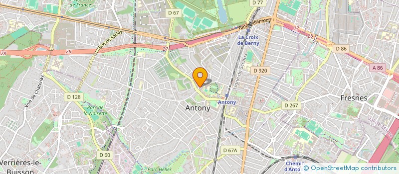 localisation de l'entreprise SYND COPROPRIETE 10 12 RUE LEON BLUM  ANTONY