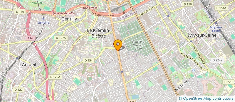 localisation de l'entreprise SYND COPROPRIETE 108 AV DE FONTAINEBLEAU  LE KREMLIN-BICETRE