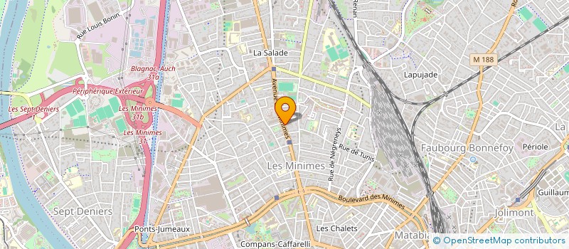 localisation de l'entreprise SYND COPROPRIETE 108B AV DES MINIMES à TOULOUSE