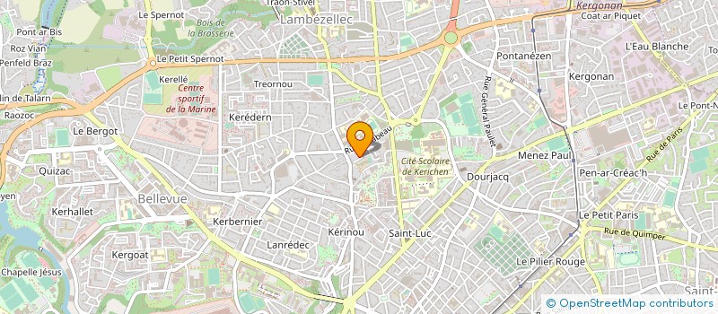localisation de l'entreprise SYND COPROPRIETE 110 A RUE ROBESPIERRE à BREST