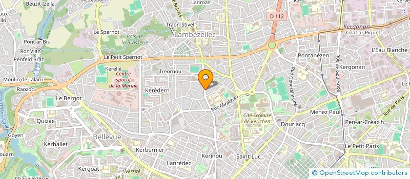 localisation de l'entreprise SYND COPROPRIETE 110 C RUE ROBESPIERRE à BREST