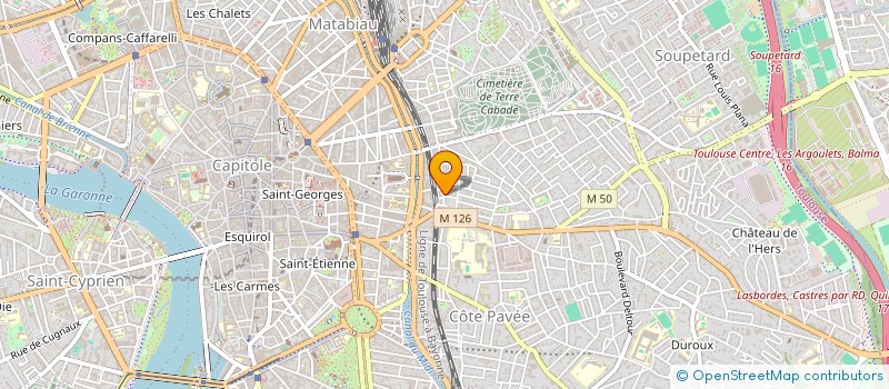 localisation de l'entreprise SYND COPROPRIETE 12 R LA BLANCHISSERIE à TOULOUSE