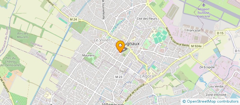 localisation de l'entreprise SYND COPROPRIETE 12 RUE GUILLAUMET  CUGNAUX