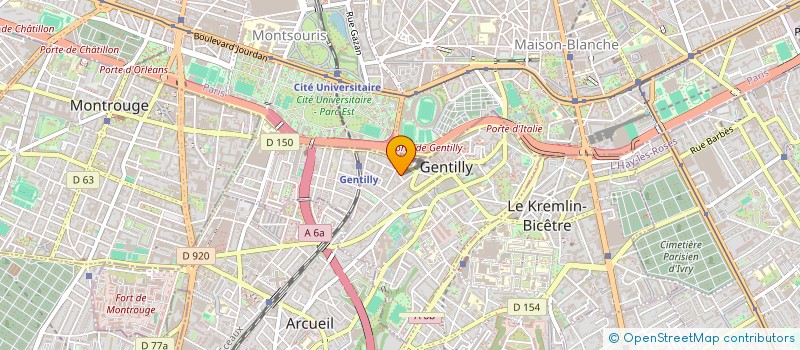 localisation de l'entreprise SYND COPROPRIETE 12 RUE HENRI GAUTHEROT à GENTILLY