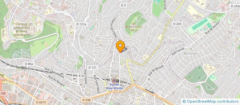 localisation de l'entreprise SYND COPROPRIETE 121 R CHAMP DES OISEAUX à ROUEN