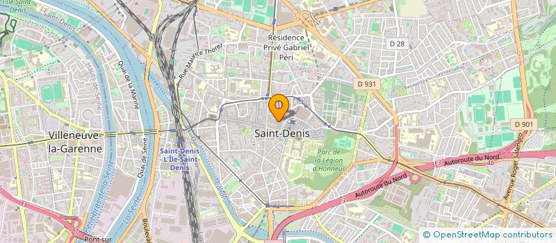 localisation de l'entreprise SYND COPROPRIETE 13 PLACE JEAN JAURES  SAINT-DENIS