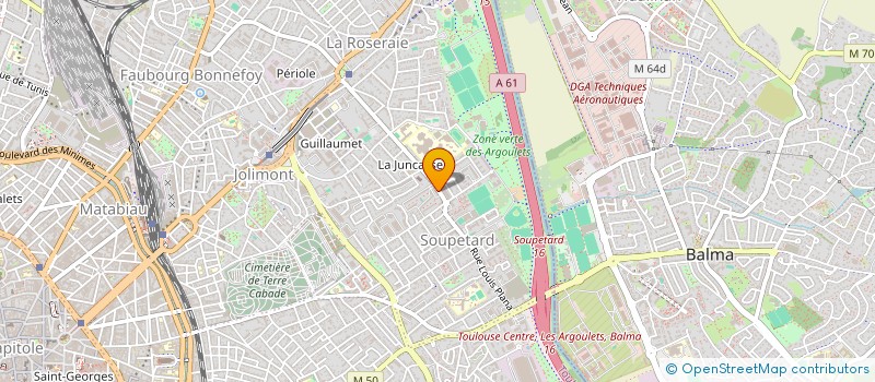 localisation de l'entreprise SYND COPROPRIETE 14 BIS RUE LOUIS PLANA à TOULOUSE
