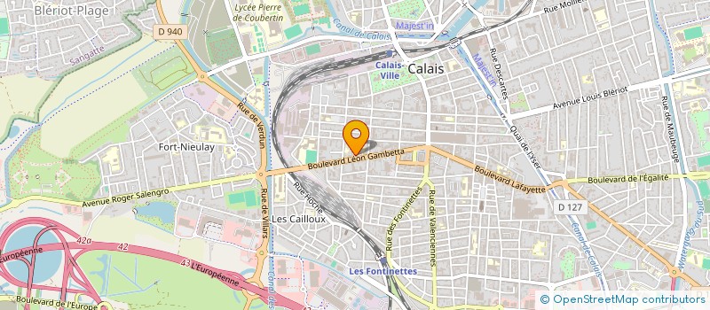 localisation de l'entreprise SYND COPROPRIETE 140 BD GAMBETTA  CALAIS