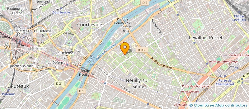 localisation de l'entreprise SYND COPROPRIETE 152 B RUE PERRONNET à NEUILLY SUR SEINE