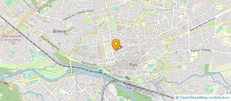 localisation de l'entreprise SYND COPROPRIETE 15BIS RUE D'ORLEANS à PAU