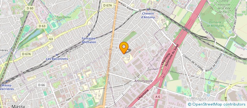 localisation de l'entreprise SYND COPROPRIETE 161 163 RUE DES RABATS à ANTONY