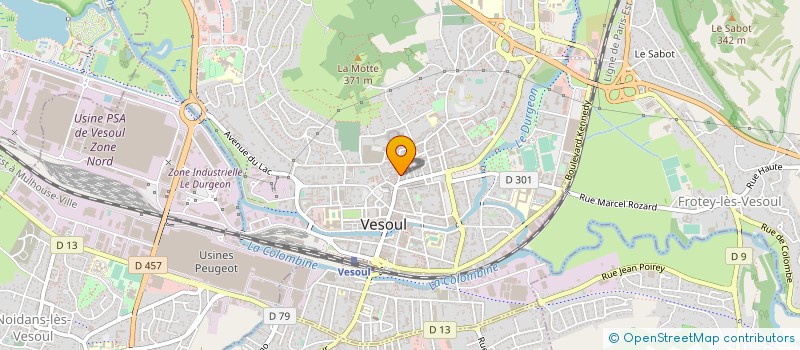 localisation de l'entreprise SYND COPROPRIETE 17 RUE ALSACE LORRAINE  VESOUL