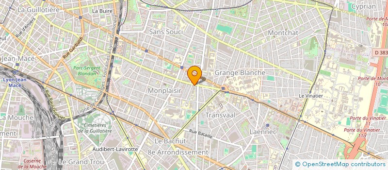 localisation de l'entreprise SYND COPROPRIETE 172 AV FRERES LUMIERE  LYON