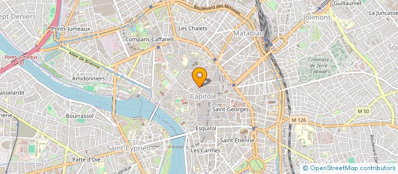 localisation de l'entreprise SYND COPROPRIETE 19 ET 21 RUE DU TAUR  TOULOUSE