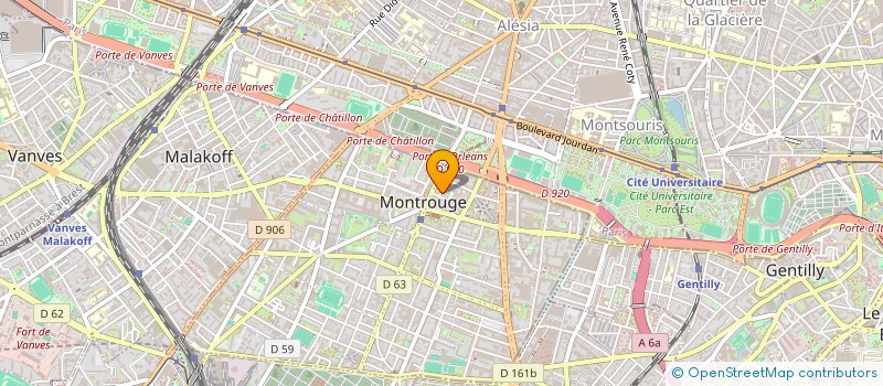 localisation de l'entreprise SYND COPROPRIETE 21 RUE EDGAR QUINET  MONTROUGE