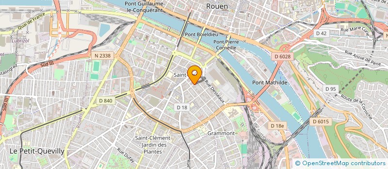 localisation de l'entreprise SYND COPROPRIETE 21B R MALOUET à ROUEN