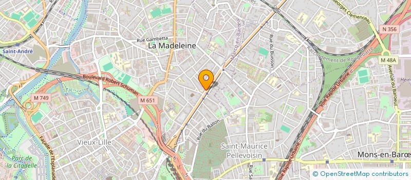 localisation de l'entreprise SYND COPROPRIETE 223 AV DE LA REPUBLIQUE à LA MADELEINE