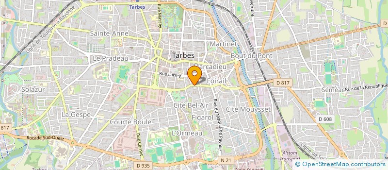 localisation de l'entreprise SYND COPROPRIETE 23B RUE DU 4 SEPTEMBRE  TARBES