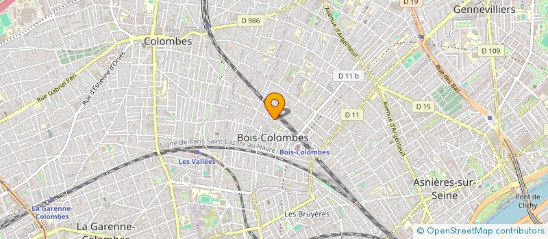 localisation de l'entreprise SYND COPROPRIETE 24 RUE GENERAL LECLERC  BOIS-COLOMBES