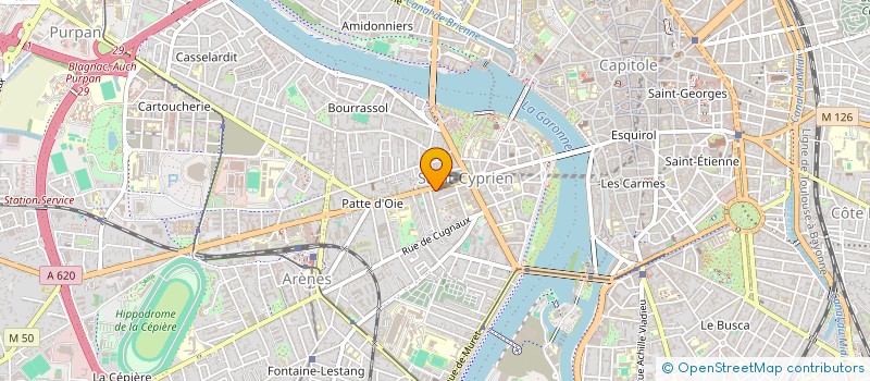 localisation de l'entreprise SYND COPROPRIETE 25 AVE ETIENNE BILIERES à TOULOUSE