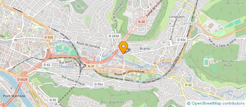 localisation de l'entreprise SYND COPROPRIETE 29 31 RTE DE DARNETAL à ROUEN