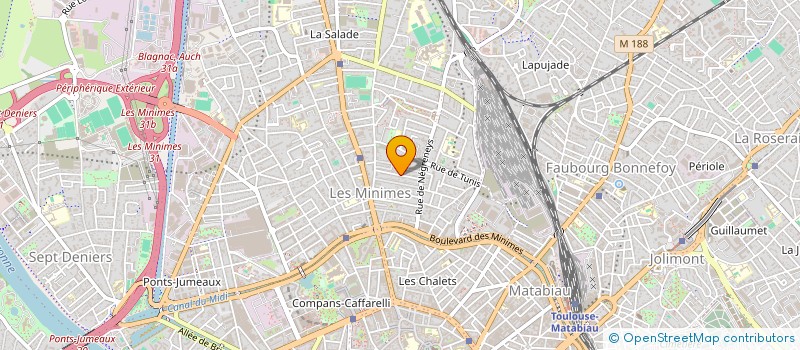 localisation de l'entreprise SYND COPROPRIETE 34 RUE LOUIS VIGNES à TOULOUSE