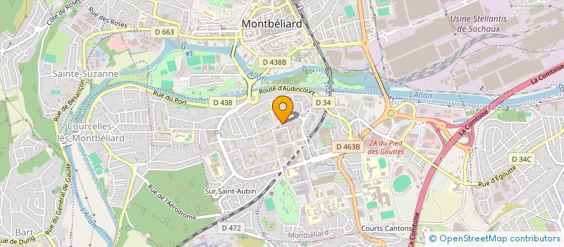 localisation de l'entreprise SYND. COPROPRIETE 35 RUE PETIT CHENOIS  MONTBELIARD